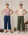K 812 Vol 2 By Naisha Cotton Printed Reversible Ladies Crop Tops